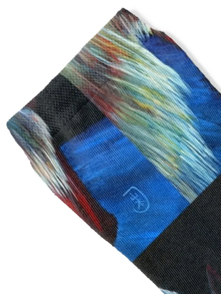 Abstract Horse Head in Bold Colors, Majestic Wild Horse, Colorful Horse Artwork, Horse Lover Gifts, Equestrian Gifts Socks