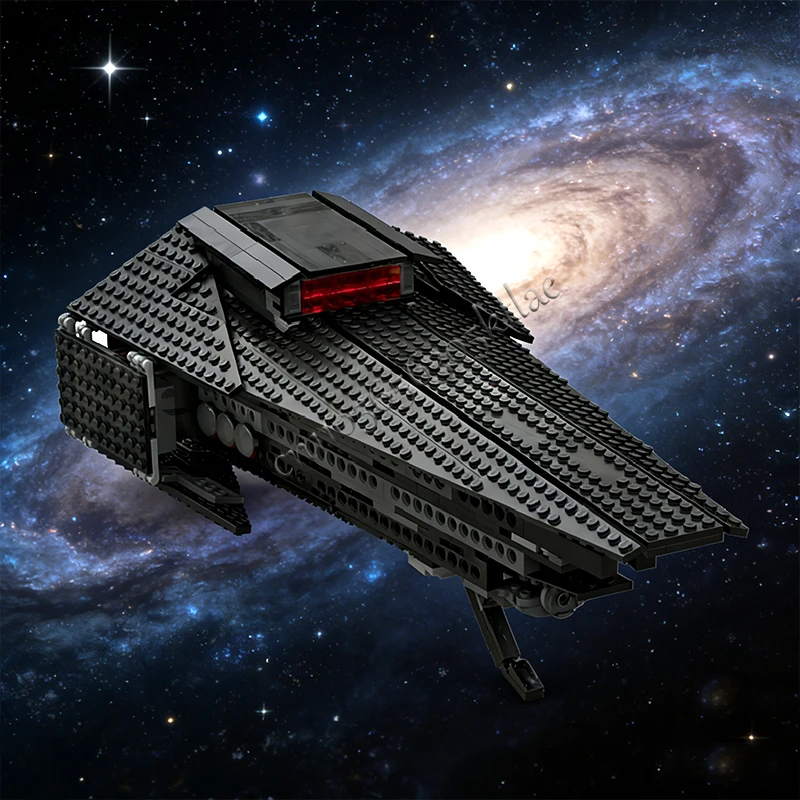 1123 Pcs Military Custom MOC Battlestar Galactica Dark Corvus SpaceShip Battle DIY Block Model Education Assembly Model Toy Gift