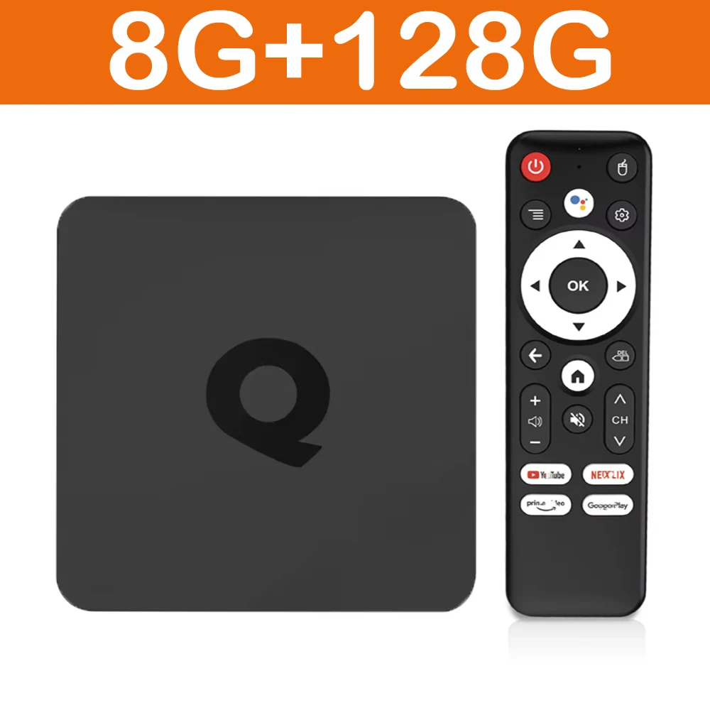 Q1 TV Box Android 14 Allwinner H313 8K Video 2.4G&5G Dual Wifi Google Assistant Media Player Set Top Box Ram 8GB Rom 64GB 128GB 