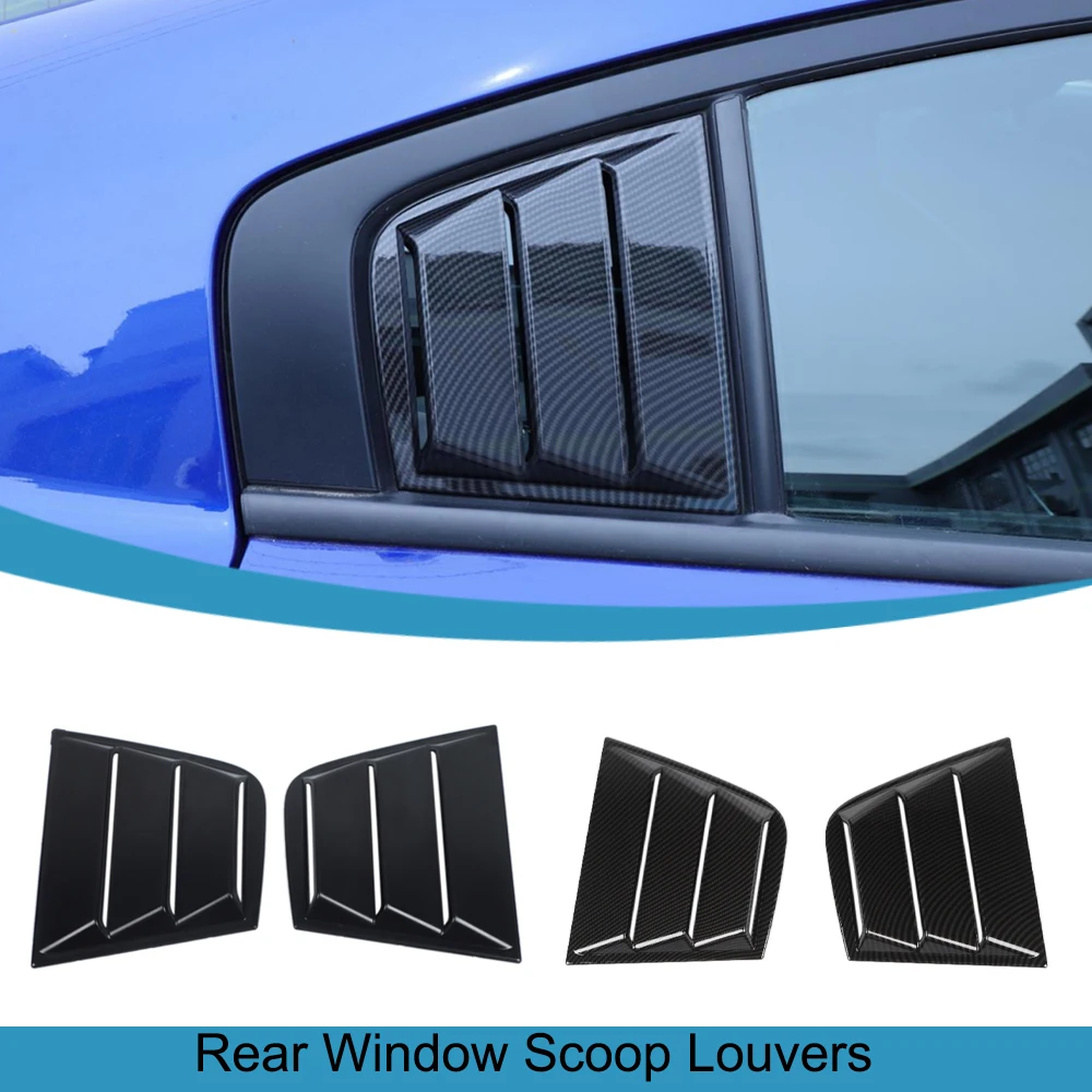 

Car Window Scoop Louvers Decoration Cover Trim for Dodge Charger 2015-2018 2019 2020 2021 2022 2023 2024 Exterior Accessories