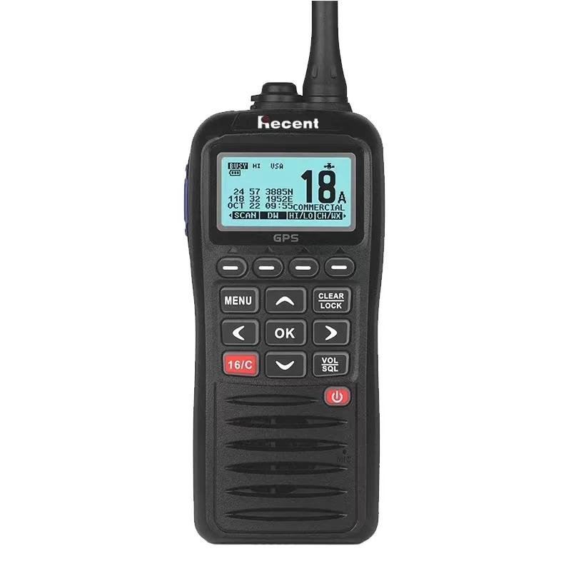 RECENT RS-38M Handheld Marine Radio RS38M Rechargeable Built-in GPS DSC IPX7 Waterproof Marine Transceiver