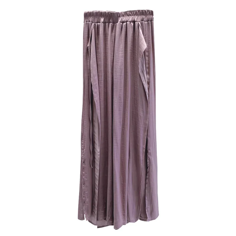 Klassischer Tanzanzug, weiblicher Körper, Reim, eleganter chinesischer Stil, modernes Tanz-Performance-Kostüm für Erwachsene, Schnürhose mit weitem Bein