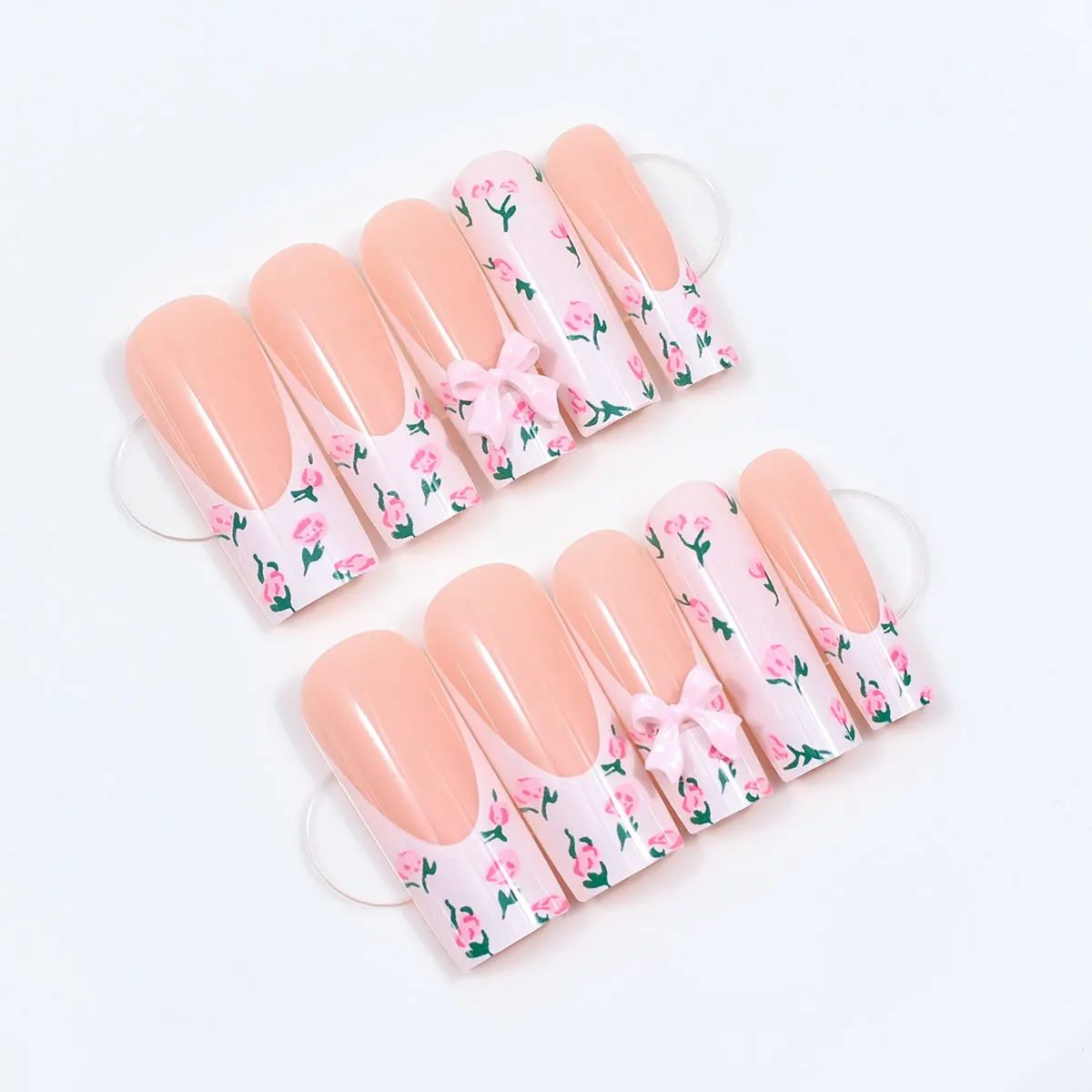 Long Tubular False Nails with  - đánh giá và giá Photography Tips