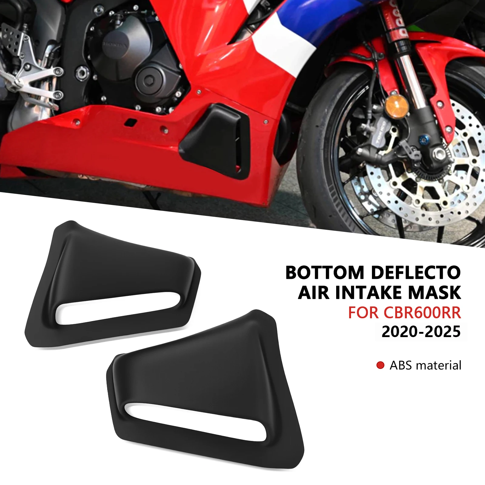 

Боковой обтекатель мотоцикла, крышка воздухозаборника, нижний дефлектор, крышка воздухозаборника, новые аксессуары для CBR600RR CBR 600RR 2020-2025