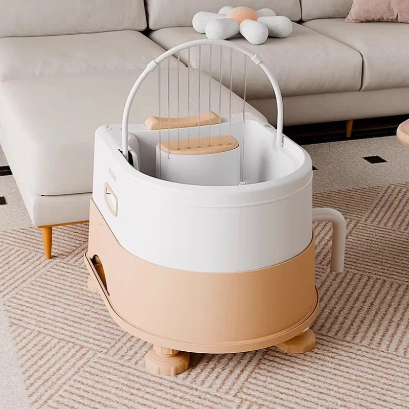 Adjustable Reclining Hair Wash Basin with Wheels, Portable Shampoo Bowl for Home Care,Mobile Hair Washing Sink for Post-Surgery