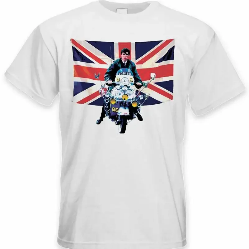 Union Jack Scooter Mod Men'S T Shirt Jam Fashion The Who Quadrophenia