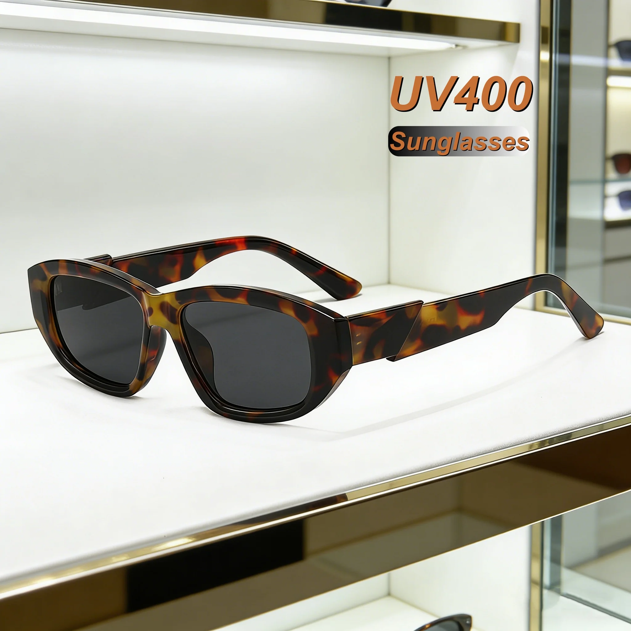 

Fashionable Personalized High-definition Luxurious Minimalist Women's Sunglasses Retro Neutral High-end UV400 Sunscreen Glasses