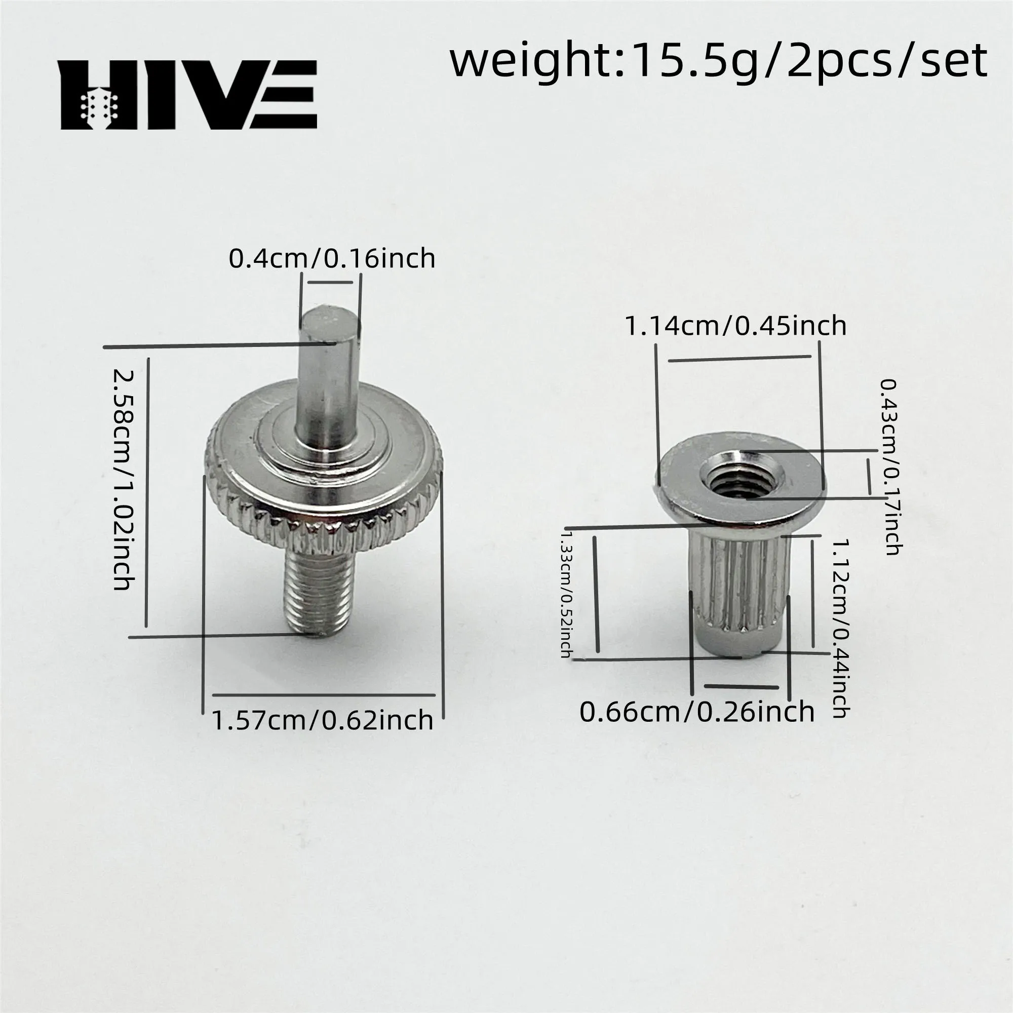 2Pcs Electric Guitar Bridge Positioning Pin Fixed Column Dual Tremolo Bridge Pull String Board Guitar Bridge Positioning Post