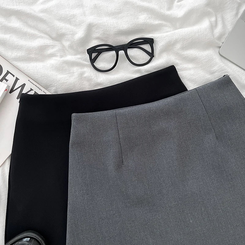 Mode Borduren Hoge Taille Mini Rok Vrouwen Kawaii Pak Anti-Slip A-lijn Pakket Hippe Rok Vrouwelijke Y2k slim Fit Faldas Nieuwe