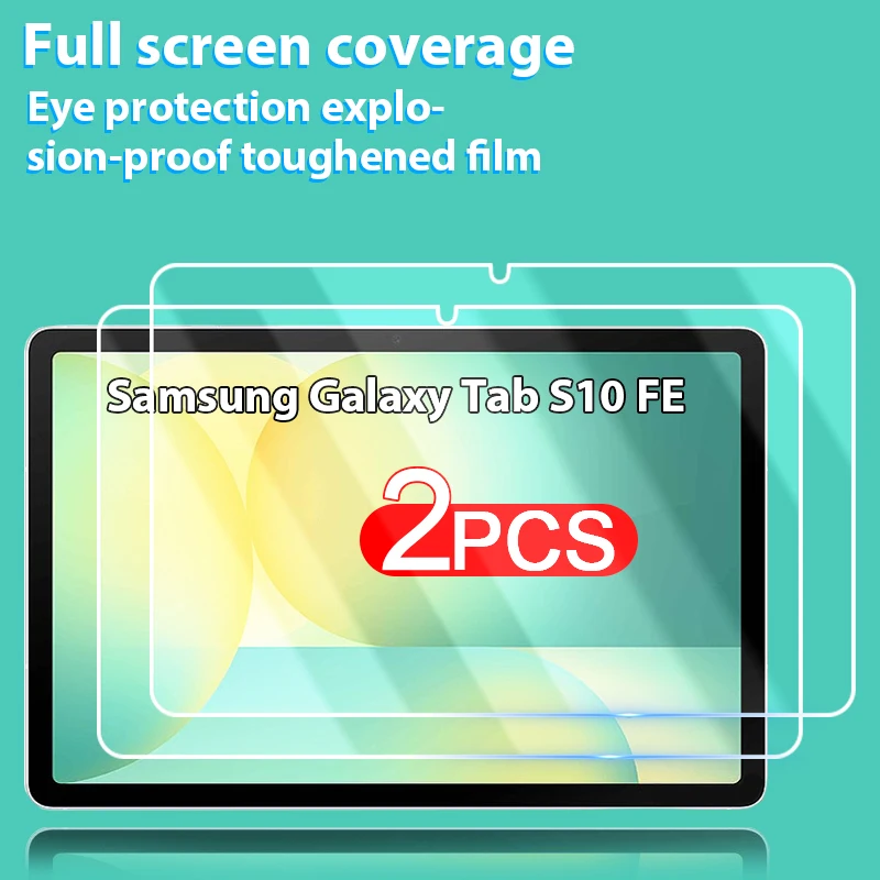 2PCS HD Scratch Proof Tempered Glass Screen Protector For Samsung Galaxy Tab S10 FE 10.9 inch Protective Film SM-X520 SM-X526B