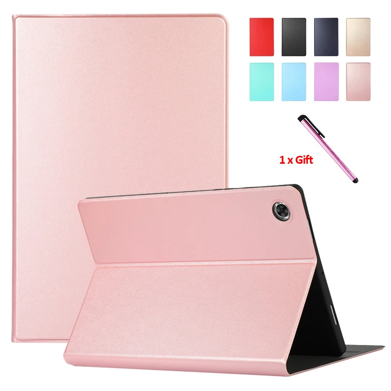 

For Samsung Galaxy Tab A8 2021 Case Stand Flip Cover For Funda Samsung Tab A8 2021 Case For Tab A8 2021 10.5 X200 X205 Rose gold