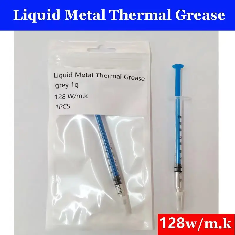 Excellent 128w/mk Liquid metal heat conduction paste For CPU GPU Graphics card cpu laptop heat dissipation liquid Thermal grease