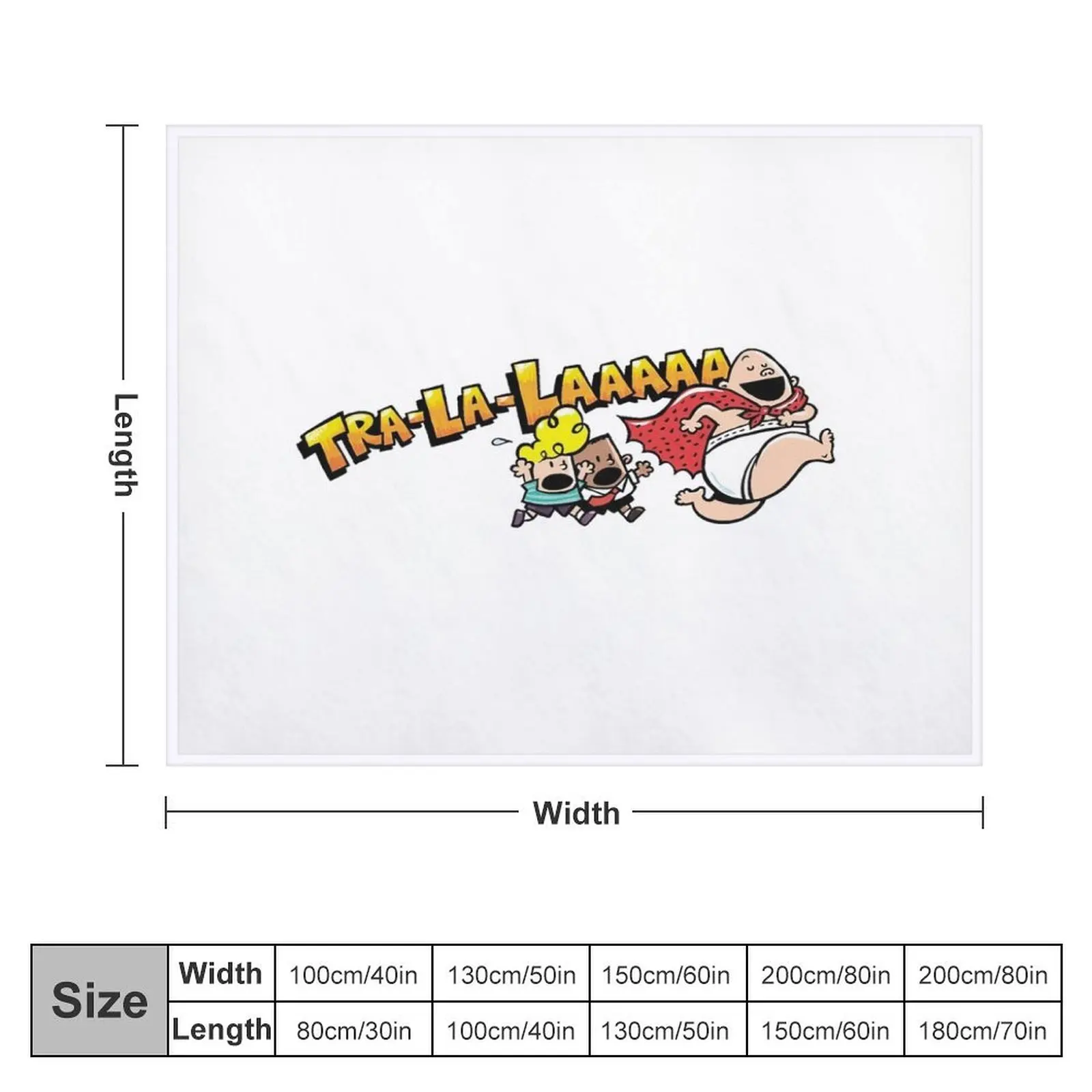 Tra la laa captain underpants merchandise Throw Blanket Moving Bed linens Decorative Throw blankets ands Blankets