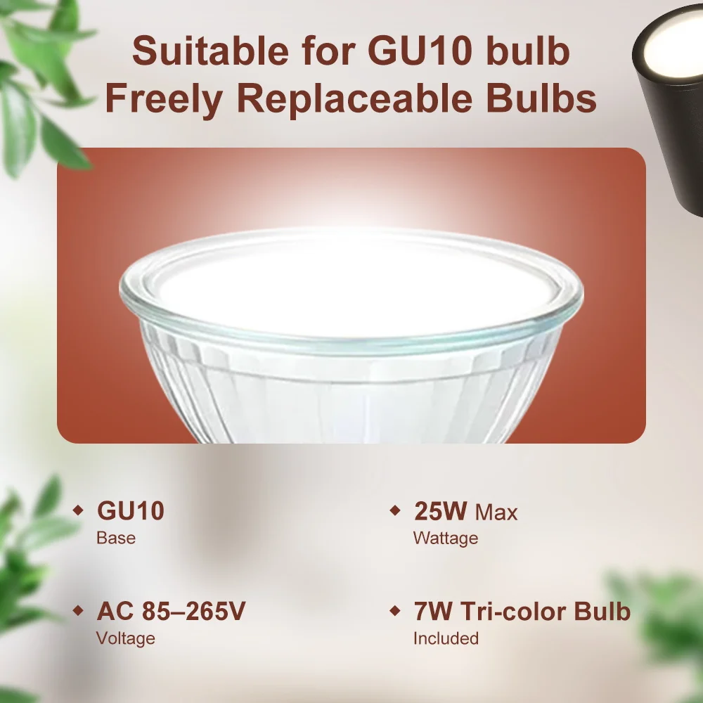 Surface Mounted Folding Spotlight Replaceble GU10 Bulb Ceiling Lamp Indoor for Bedroom Kitchen Store LED Spot Downlight 110V