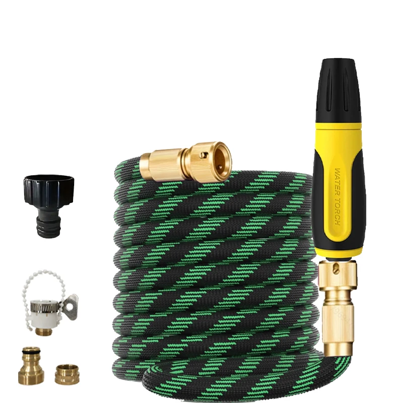 

Garden Water Hose Expandable Rubber Telescopic Water Pipe High-Pressure Water Gun Garden Farm Irrigation And Cleaning Supplies