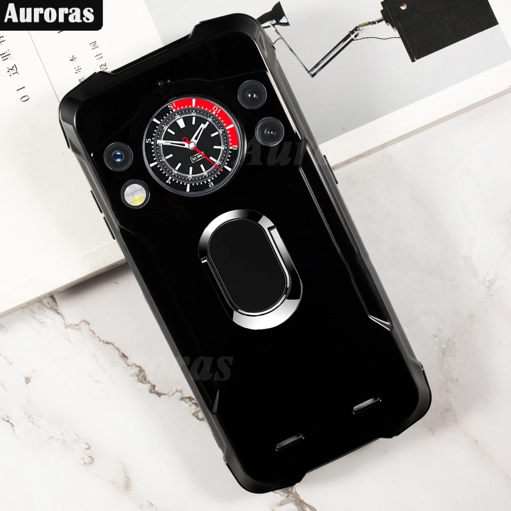 Auroras For Cubot KingKong 9 Case With Magnetic Ring Mirror Smooth Silicone Shell For Cubot King Kong Star Power Back Cover