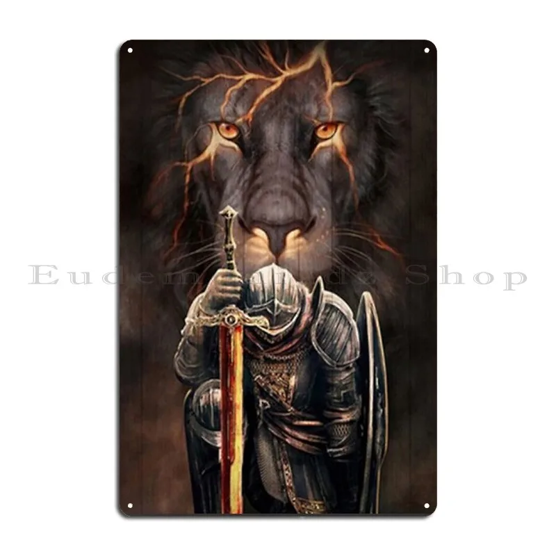 

Lion And Warrior For Jesus Christ Metal Plaque Poster Kitchen Design Customize Wall Decor Designing Tin Sign Poster