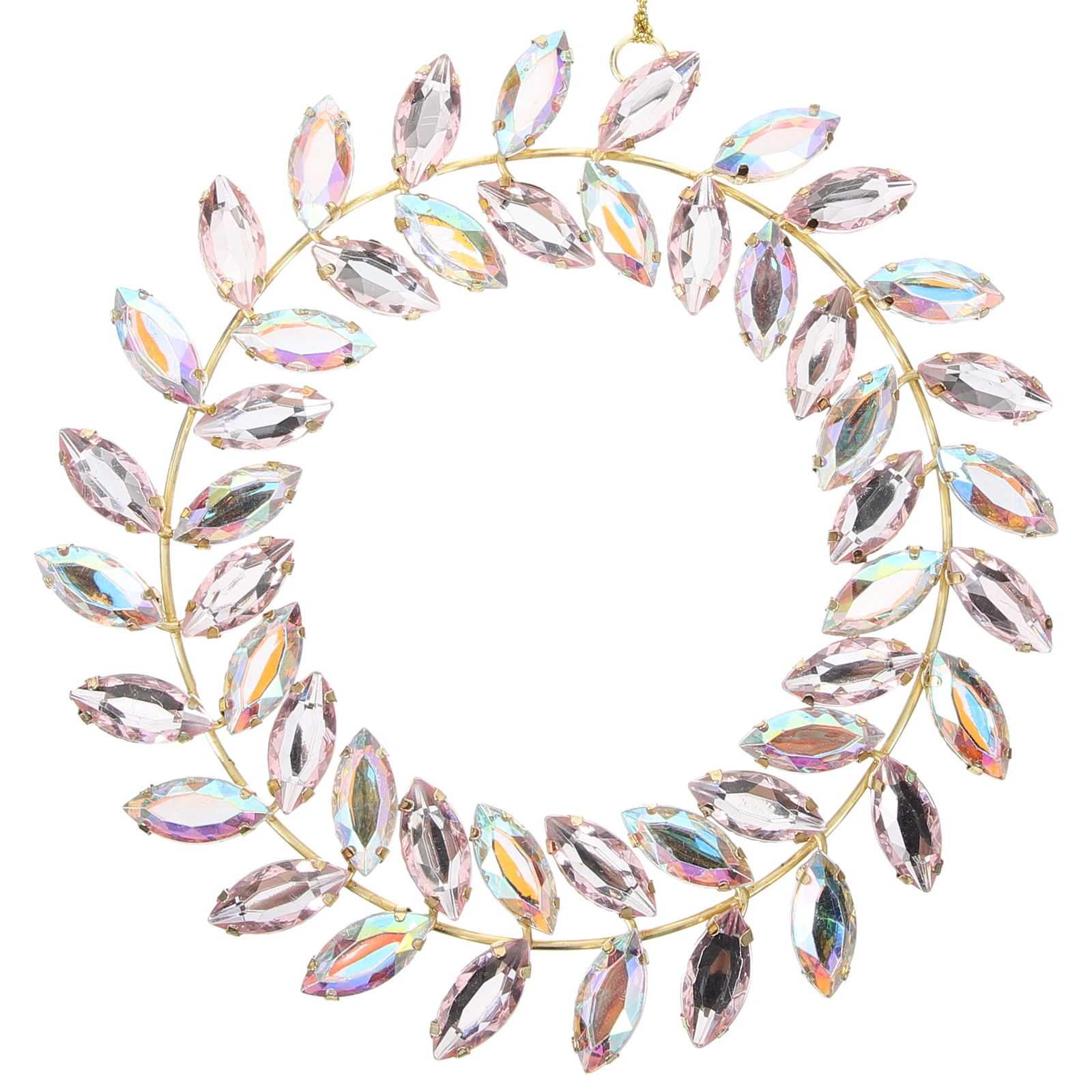 

Artificial Decorative Wreath Acrylic Home Decors Hanging Flower naments Bedroom Living Room Office Desk Festive Party