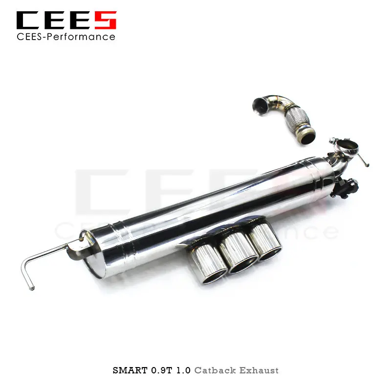 CEES Catback Exhaust for SMART W453 1.0/0.9T 2015-2021 Performance Valve Control Exhaust Pipe Muffler Stainless Steel Escape