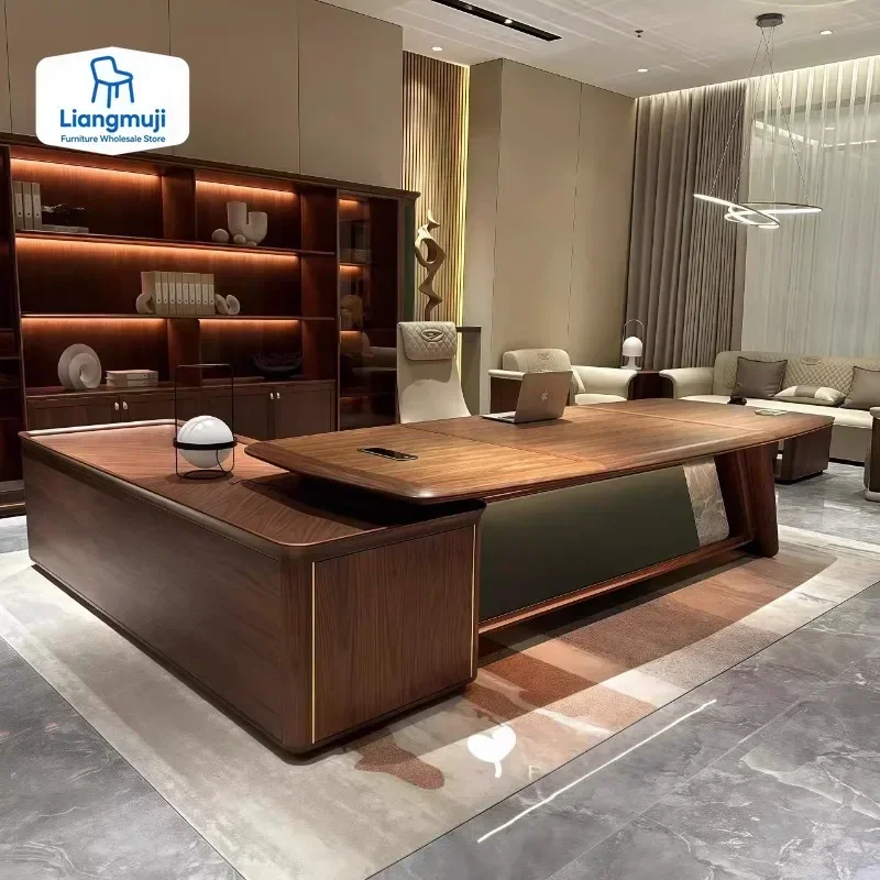

Storage Desktop Office Desk Writing Designer Height Organizer Office Desk Wooden Modern Luxury Mesa De Escritorio Furniture
