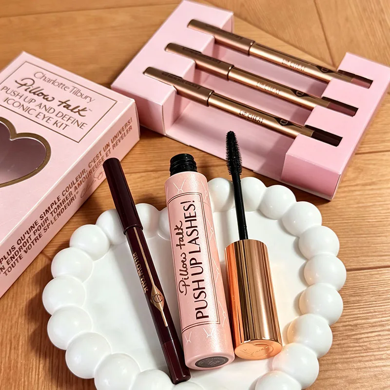 CT Pillow Talk Love Effect Lipstick 3PCS Lip Liner Set&Dual-Color Blush Delicate And Lasting Smooth Brightening Natural Makeup