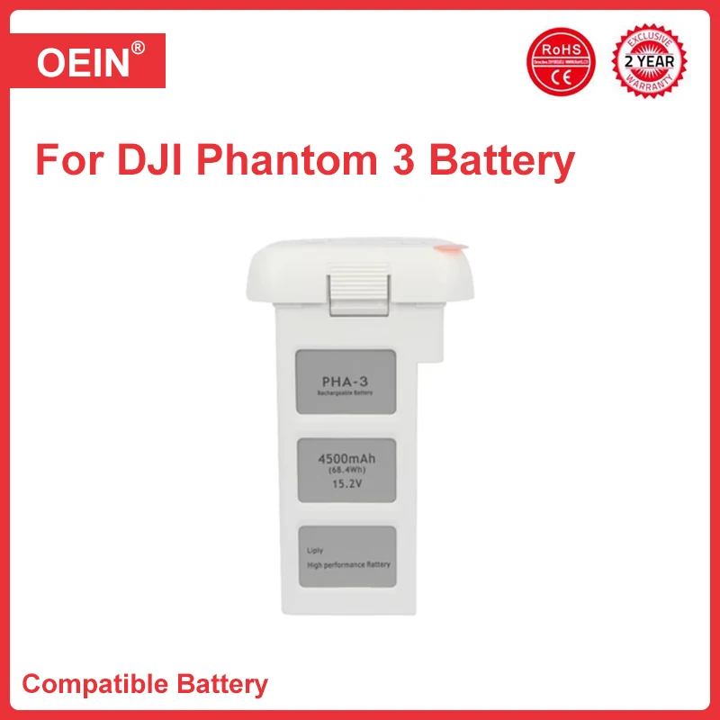 Per batteria di volo intelligente Phantom 3 24 minuti di durata della batteria per batteria di ricambio per drone serie phantom 3