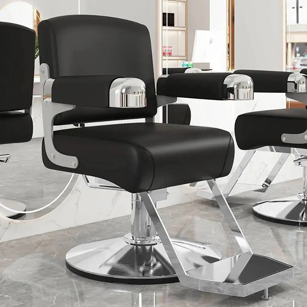 Barberia Delicate Stylist Modern Vintage Elastic Comfortable Salon Chair Barber Ergonomic Silla Chair Salon Aesthetic Furniture