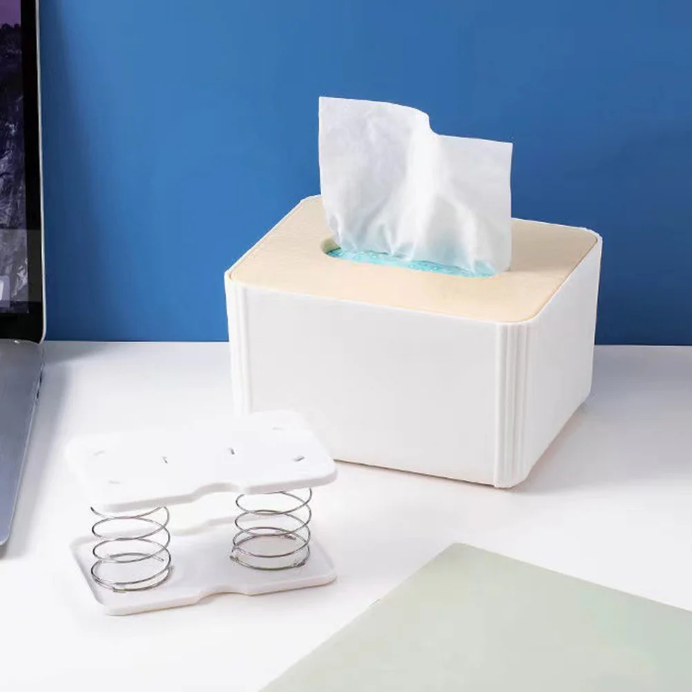 

4Pcs Tissue Box Spring Support Adjustable Holder for Kitchen Living Room Napkin Box Bracket Replacement Tissue Spring Bracket