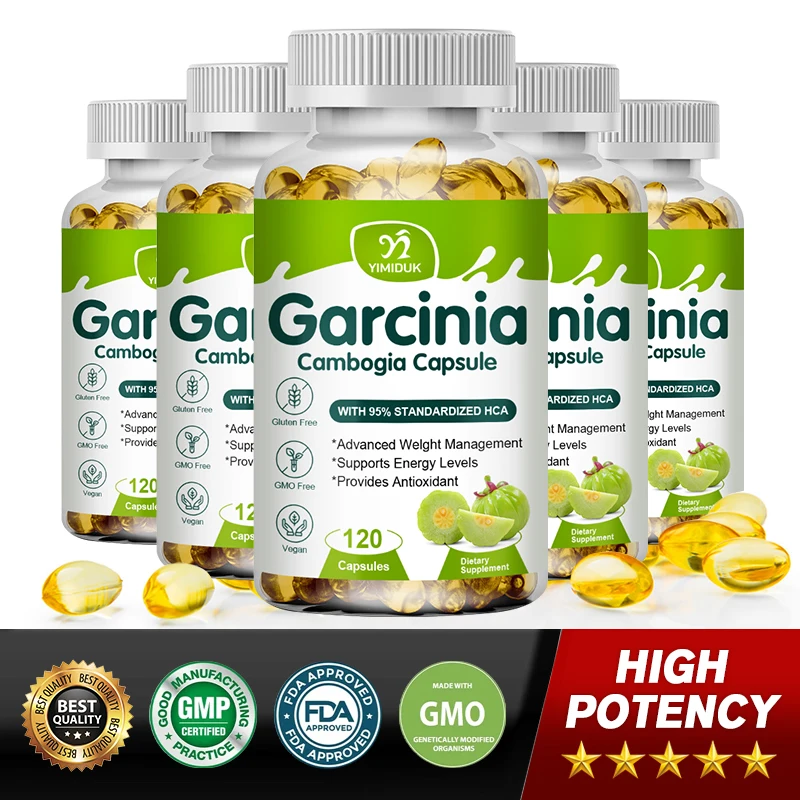 Pure Organic Garcinia Cambogia Extract Fat excretion Capsules 95% HCA Cellulite For Women & Men Healthy Product