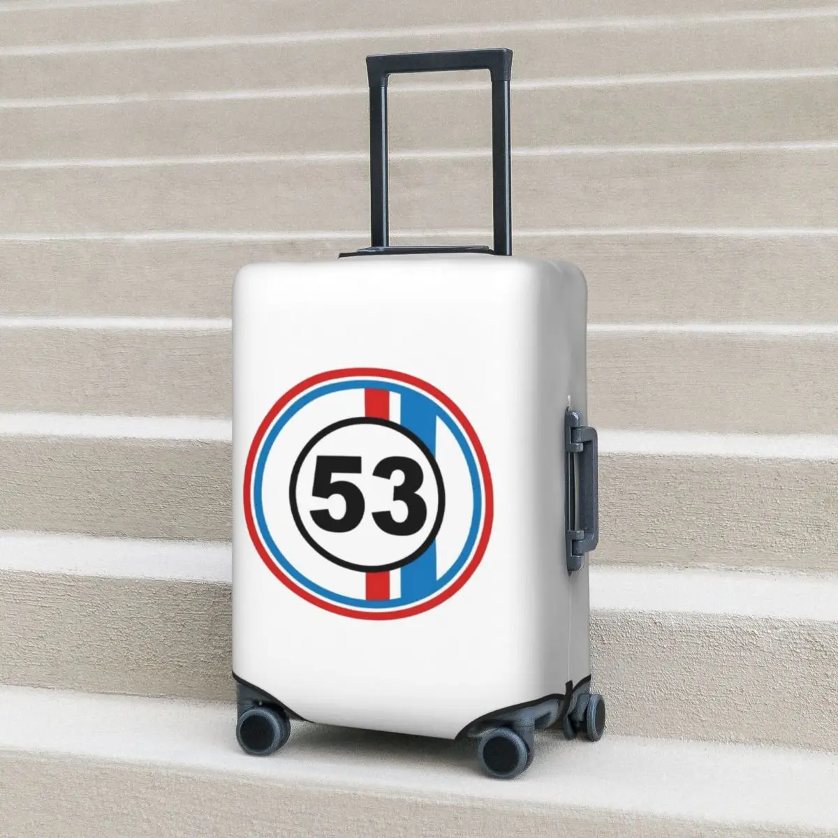 Herbie Cnumber 53 The Love Bug No غطاء حقيبة حماية مرن لرحلة الأمتعة حامي يغطي لمدة 18-32 بوصة