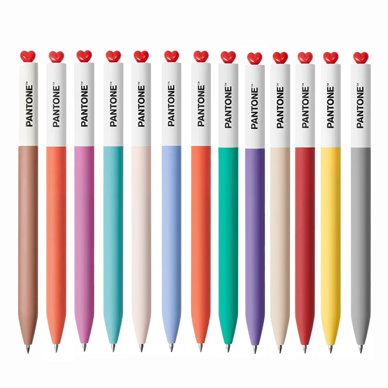 NOUVEAUX stylos à encre gel KACO PANTONE, haute qualité 48 ° Stylo drôle Ultra-lisse à double pointe à bille à Angle bas, accessoires d'innovation pour enfants