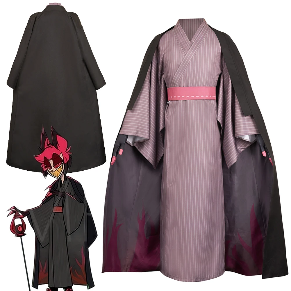 

S2 Alastor Косплей Фэнтезийная одежда Японское кимоно 2025 TV Hell Inn Костюм Маскировка Хэллоуин Взрослые мужчины Ролевые игры Вечерние наряды