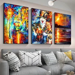 1pc-L-leonid Afremov Oils Poster Paper Print Home Living Room Bedroom Entrance Bar Cafe Art Painting Decor