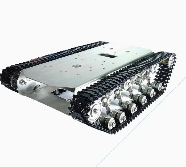 

Металлический гусеничный робот из нержавеющей стали, амортизатор, подвеска бака, интеллектуальное видео, Wi-Fi, автомобиль, обновление Ts600