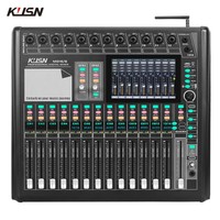 16 Channel Professional Digital Mixer Mixing Console 16 DSP Sound Mixer Console with 7 Inch Touchscreen