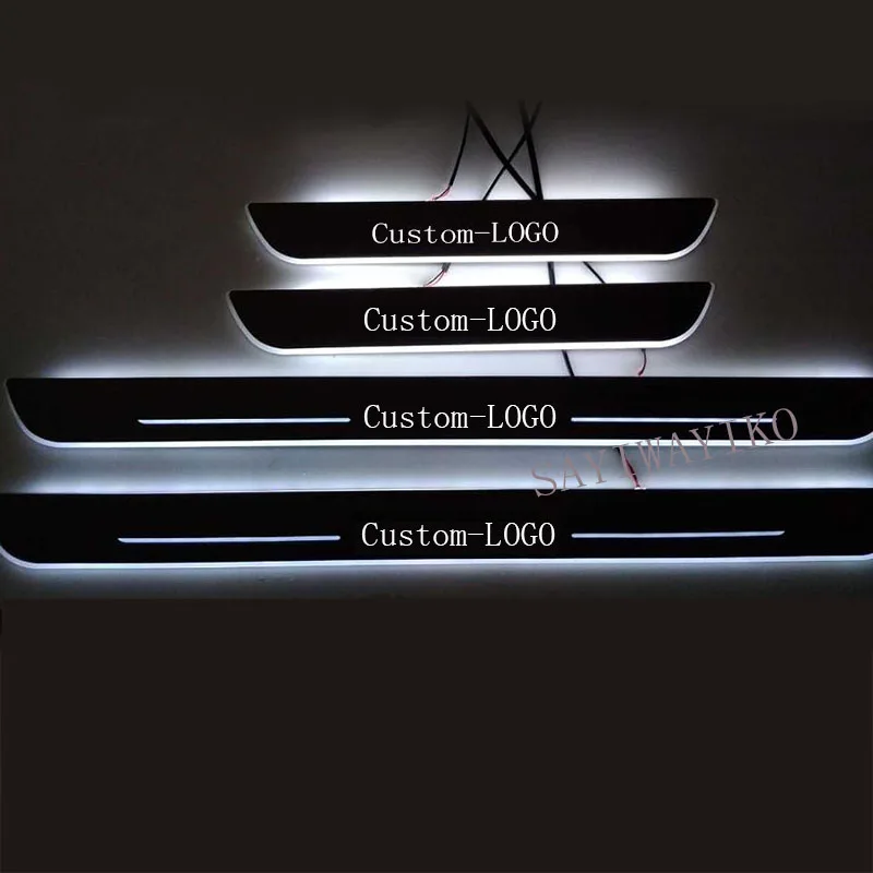 

Trim Pedal LED Car Light Door Sill Scuff Plate Pathway Dynamic Streamer Welcome Lamp For TOYOTA FORTUNER 2016 2019 2022