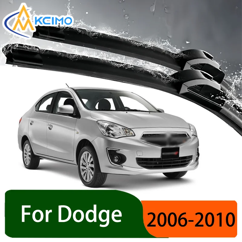 

Silent Black Front Rear Wiper Blades Set for Dodge Attitude MC 2006-2010 Auto Windscreen Windshield Window Wiper Accessories