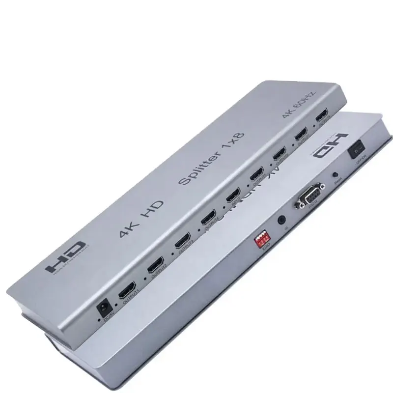 

4K@60hz 1x8 Splitter HDCP2.2 1080p 1 In 8 Out HDMI-compatible 2.0 Multi Screen r Display for Ps3 Ps4 Camera PC To TV Monitor