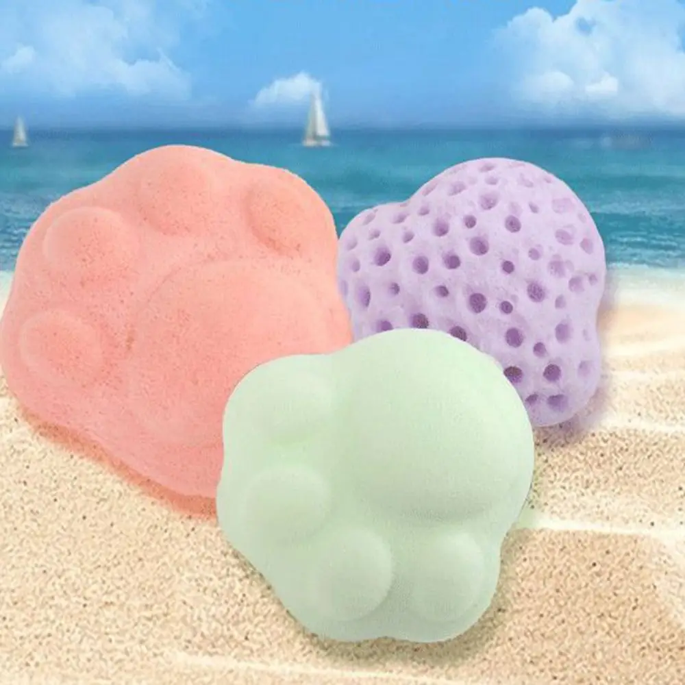 

Милая мягкая губка для ванны, средство для удаления омертвевшей кожи со шнурком для душа, хлопковая форма кошачьей лапы, шарики для душа, аксессуары для ванны