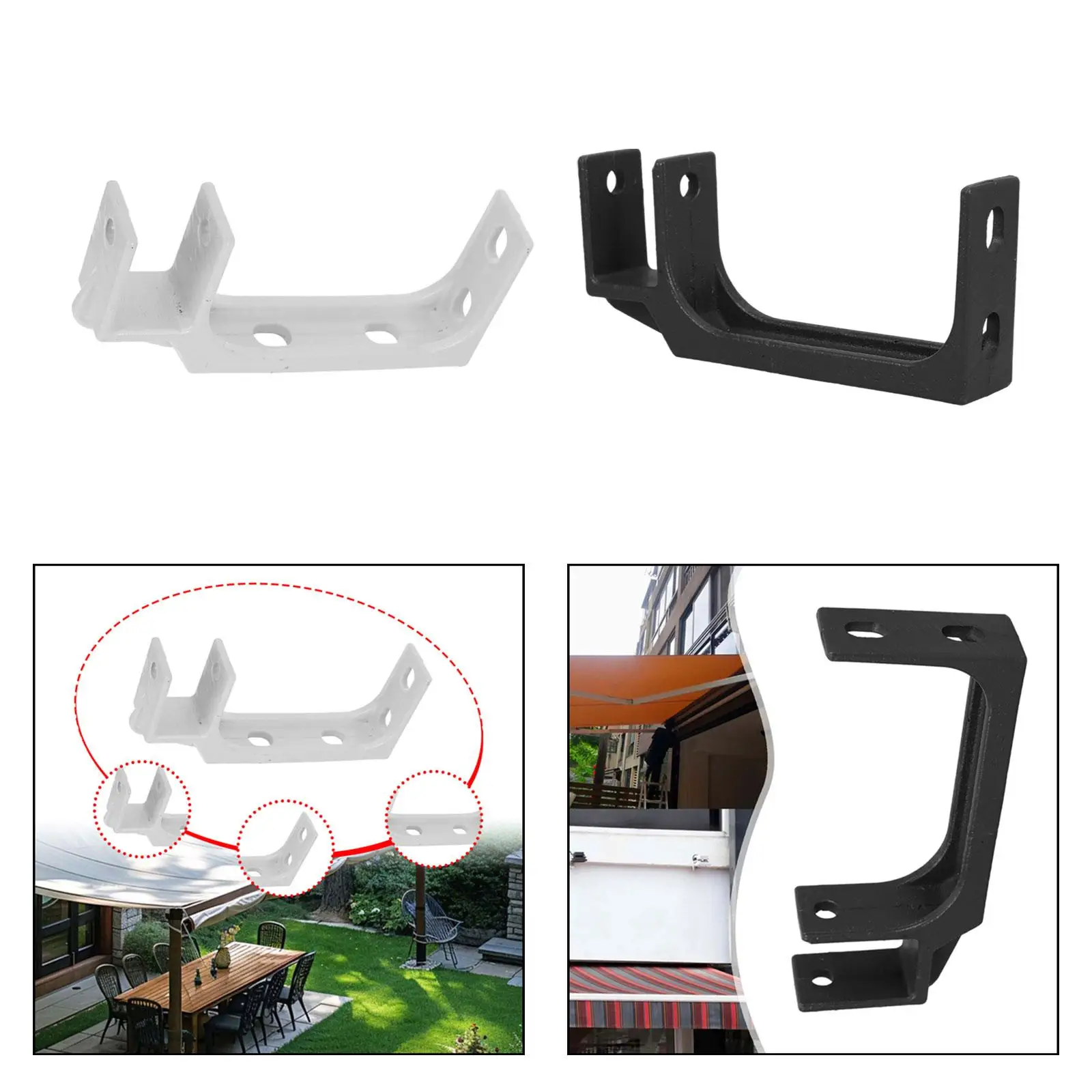 

Retractable Awning Wall Mounting Bracket Heavy Duty Replacement Part Ceiling Mounting Bracket for Courtyard Garden Yard Outside