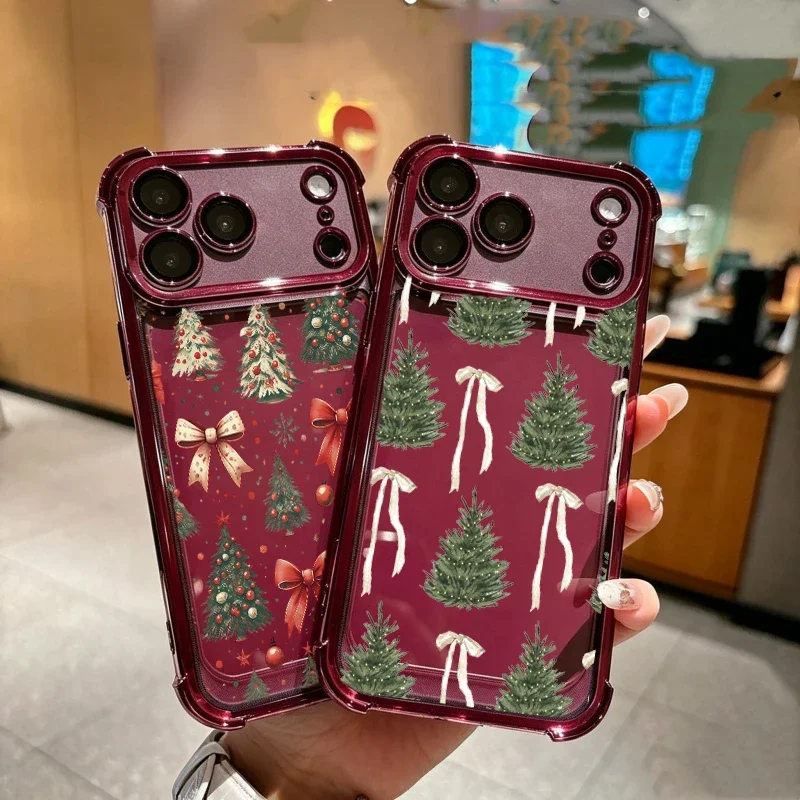 Winter Christmas Tree Y2K Case For Samsung Galaxy A57 A27 A37 A56 A16 A15 A07 A06 A55 A36 A26 A54 S25 Edge S26 Ultra S24 FE Plus