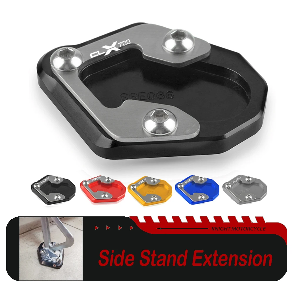 

FOR CFMOTO CF MOTO 700 CLX 700 CL_X 700 700CLX CLX700 2020 - 2025 Motorcycle Kickstand Enlarger Pad Side Stand Extension Plate