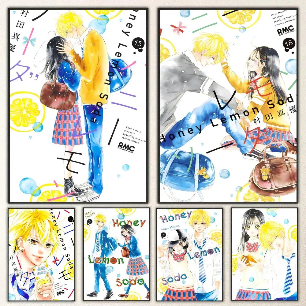 Manga Honey Lemon Soda Poster High-definition  poster stickers, suitable for bedroom, living room, home decoration