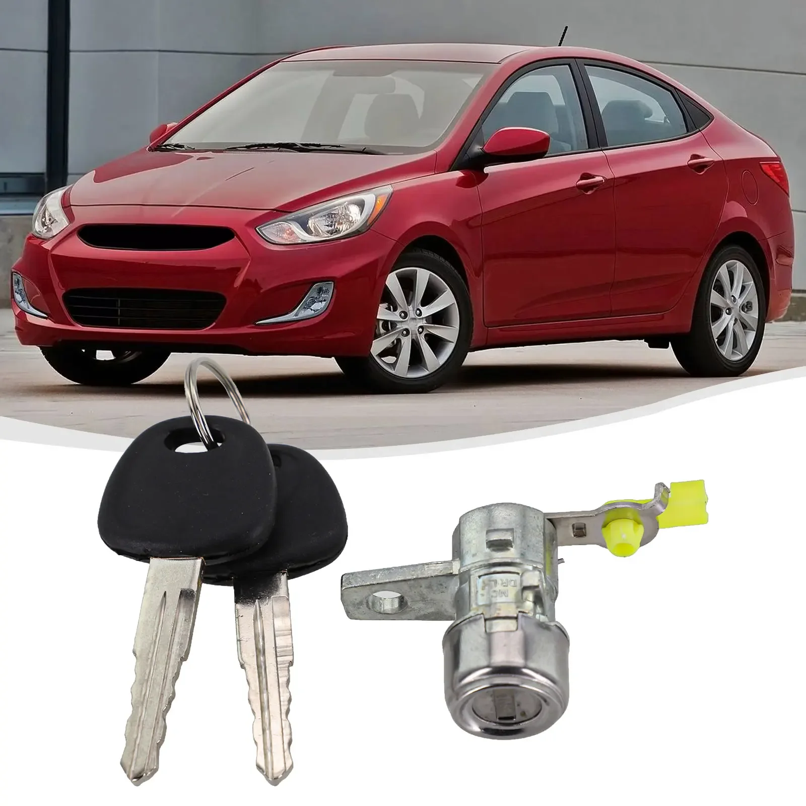 car Door Lock Cylinder Driver Side LH Front Car Locks Hardware For Hyundai For Accent 2005-2011 81970-1EA00 Driver Side LH Front