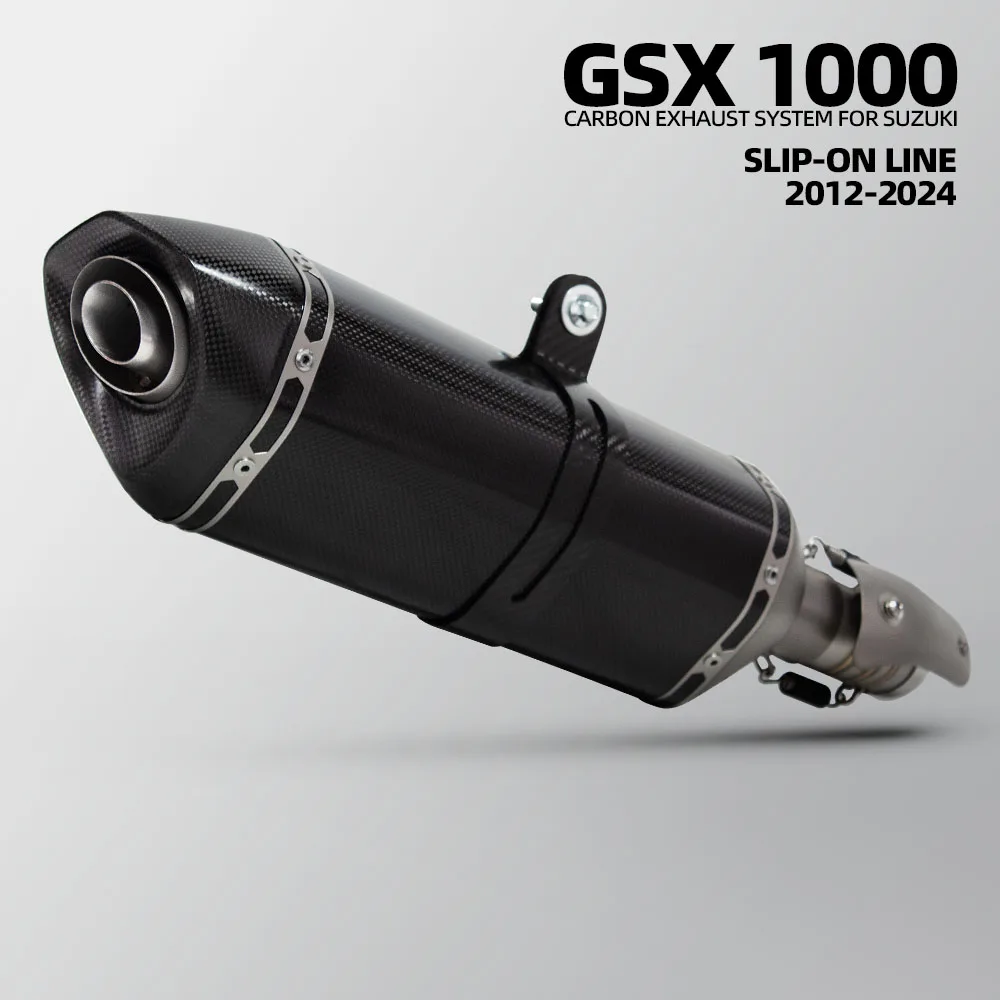 

GSXR1000 exhaust Slip on Line tailpipe For Suzuki GSXR1000 GSXR1000R GSX-R1000/R1000R 2012-2026 Motorcycle escape muffler kit