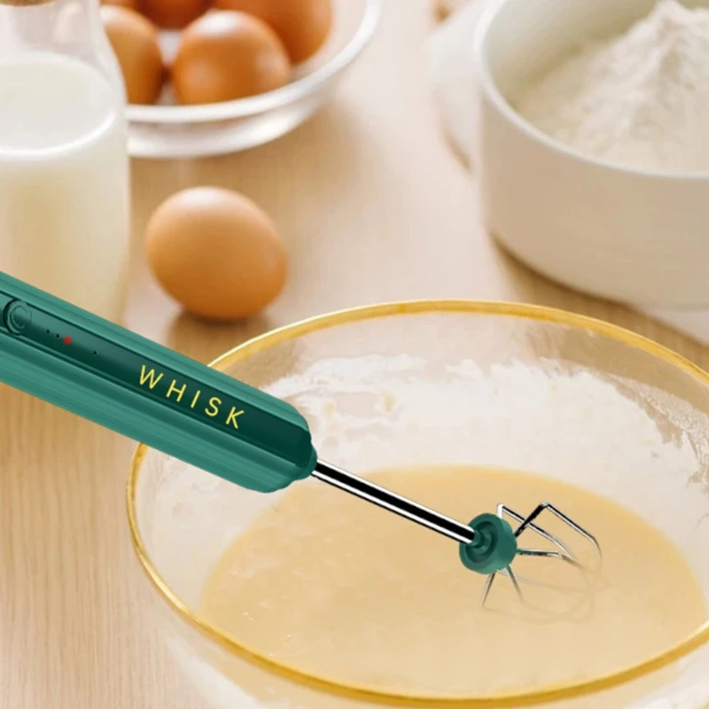 USB Electric Egg Beater Handheld Multifunction Coffee Making Tool Supplies for Children Adults Kitchen Cooking Baking