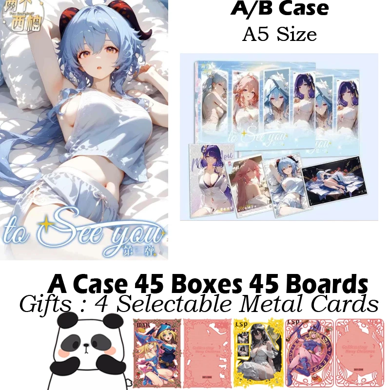 New A5 Size Goddess Card Acrylic Board Card Too See You 3 Waifu Hobby Game Doujin Collection Card CCG Booster box Toy Gifts