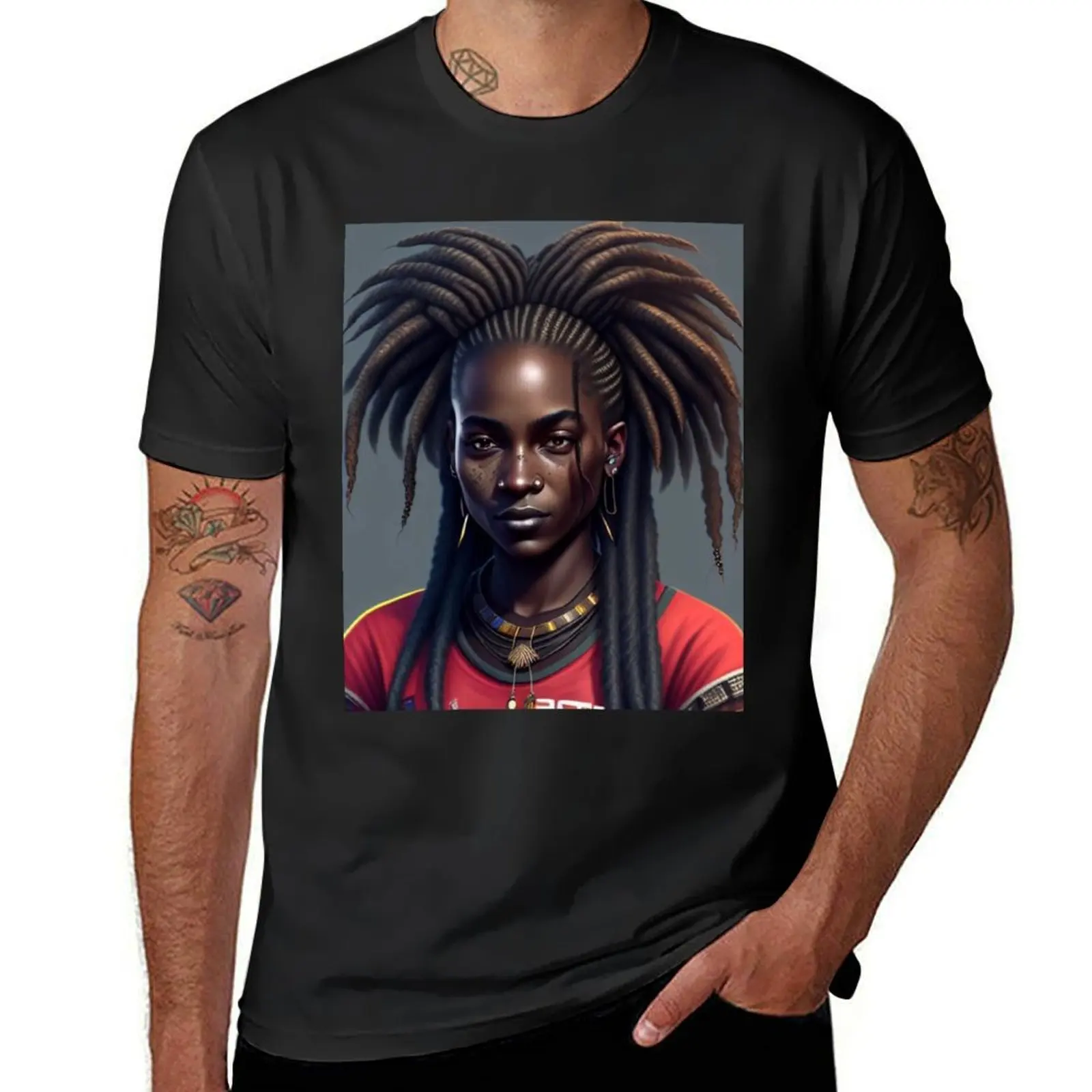 

African Beauty 1 T-Shirt cute tops tees designer t shirt men