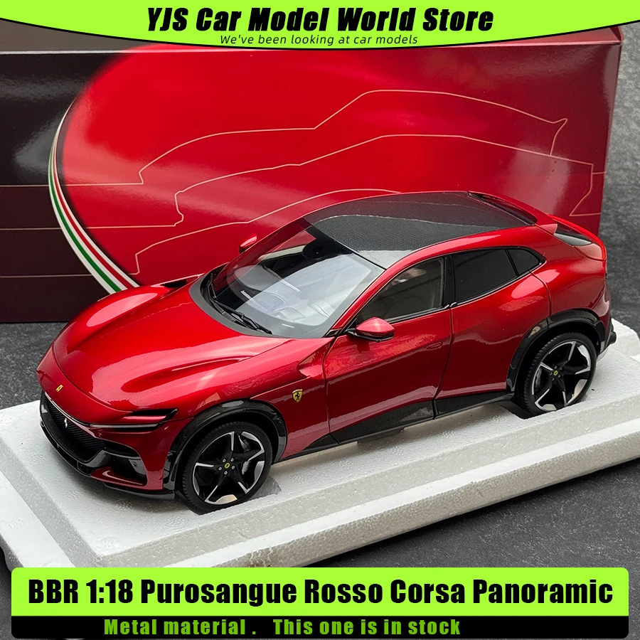 BBR  Die-casting model 1/18  Purosangue  Rosso Corsa Panoramic Roof  Car model Static Ornament Holiday Gift Collection