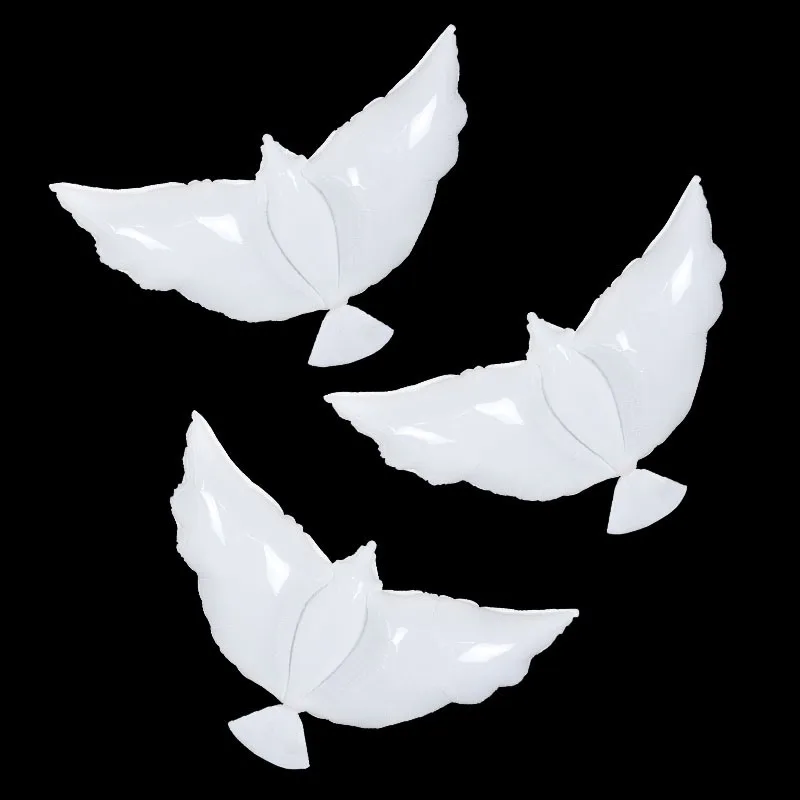 1/2pcs White Dove Balloons Funeral Party Decorations Celebration of Life Favors Wedding Birthday Party Peace Dove Foil Balon